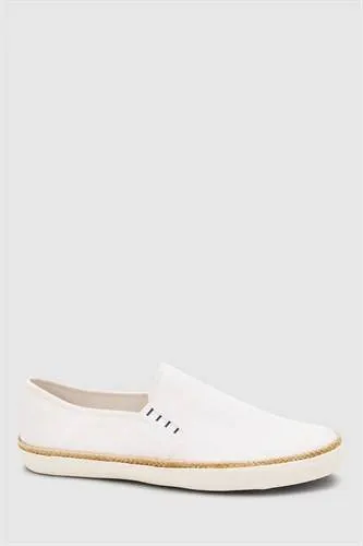 612804 WHITE JUTE SLIPON 9 EU 43 ESPADRILLES