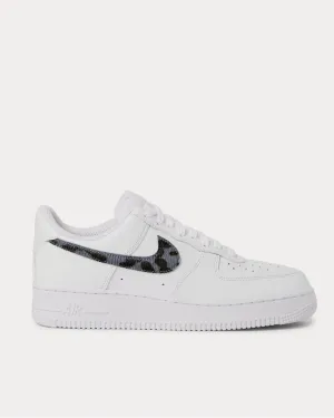 Air Force 1 LV8 Calf Hair and Croc-Effect Full-Grain Leather White Low Top Sneakers