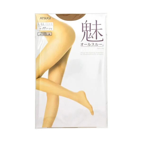 Atsugi Charming, Sandalfoot, 357 Skinny Beige, L-Ll