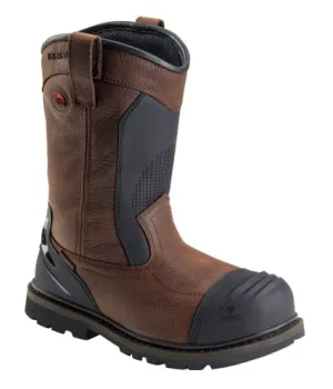 Avenger Men's 11" Hammer Brown Met Guard EH PR Waterproof Wellington Work Boot