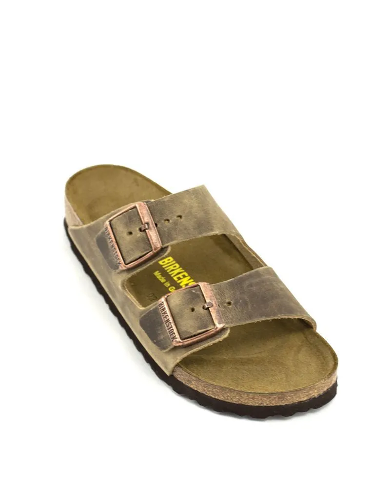 Birkenstock — Arizona Oiled Leather - Tobacco Narrow Width