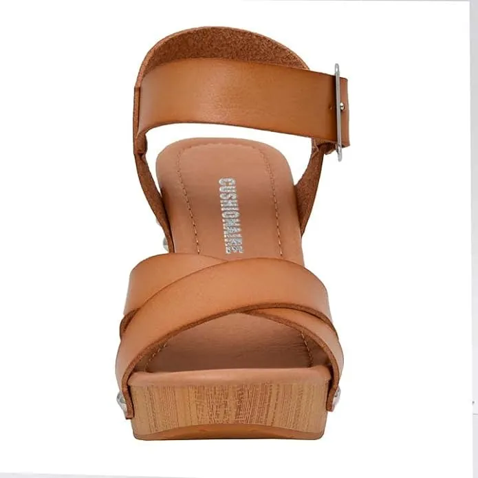 Cushionaire Sayer Honey Fashion Ankle Strap Open Toe Platform Heeled Sandals