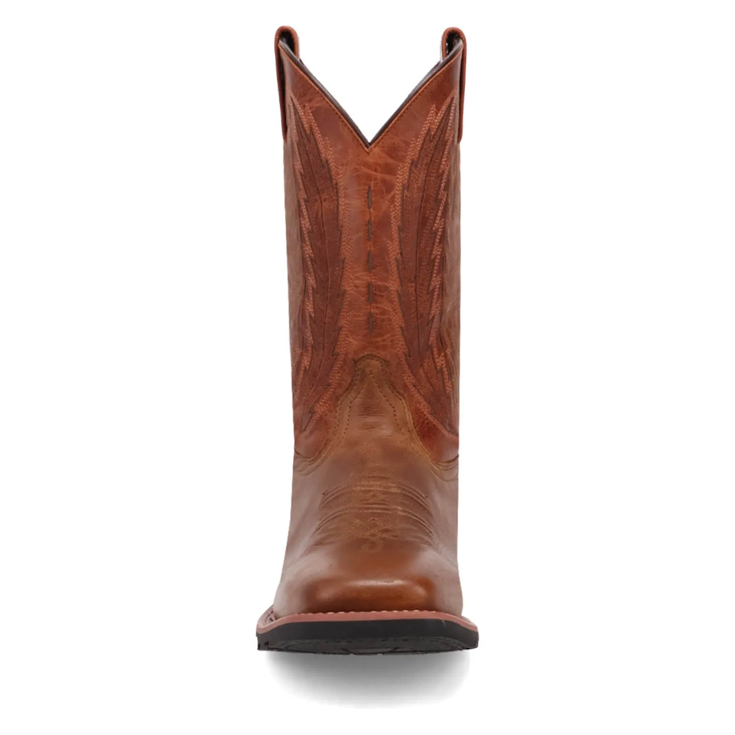 Dan Post Mens Tulane Tan/Dark Brown Leather Work Cowboy Boots