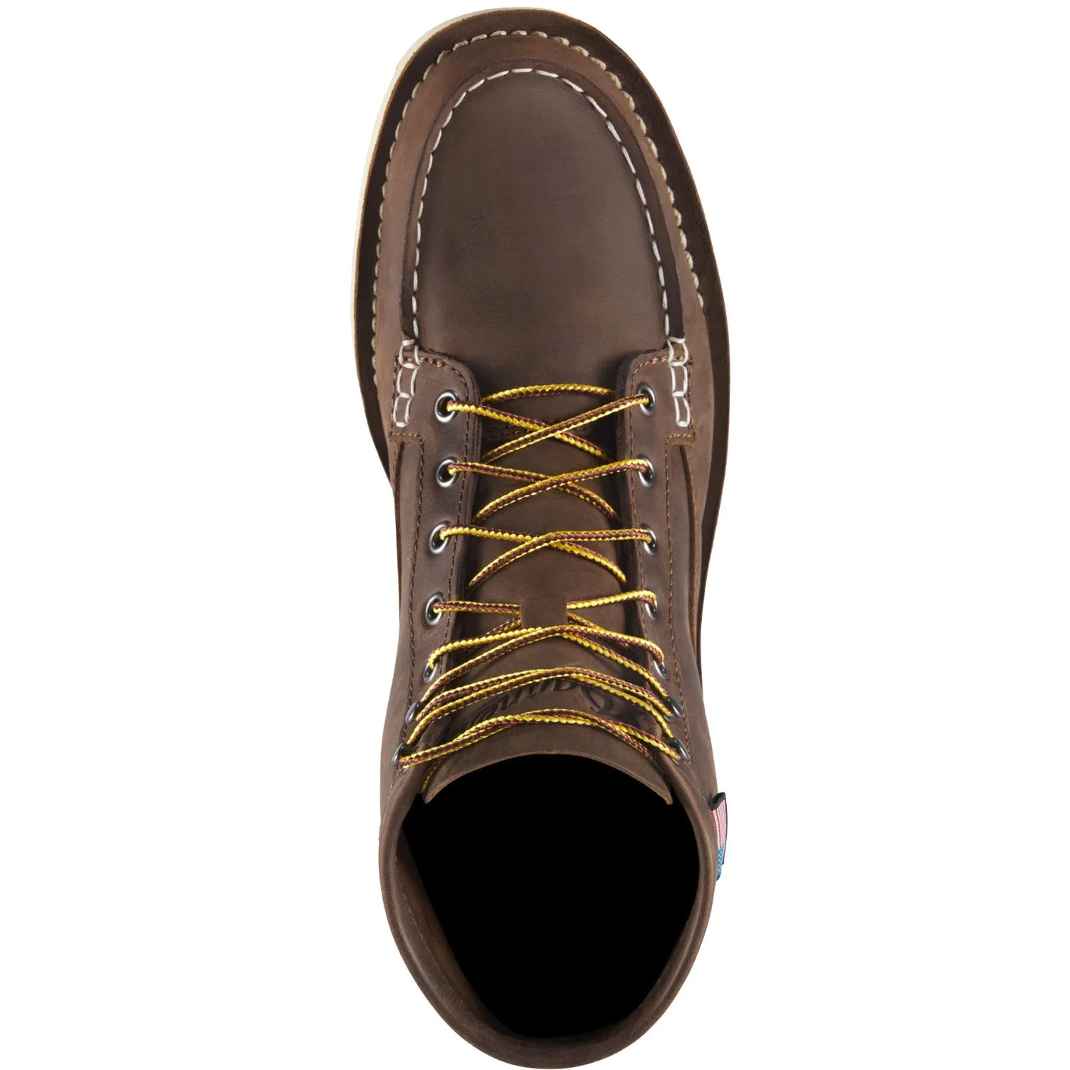 Danner Mens Bull Run Moc Toe GTX Brown Leather Work Boots