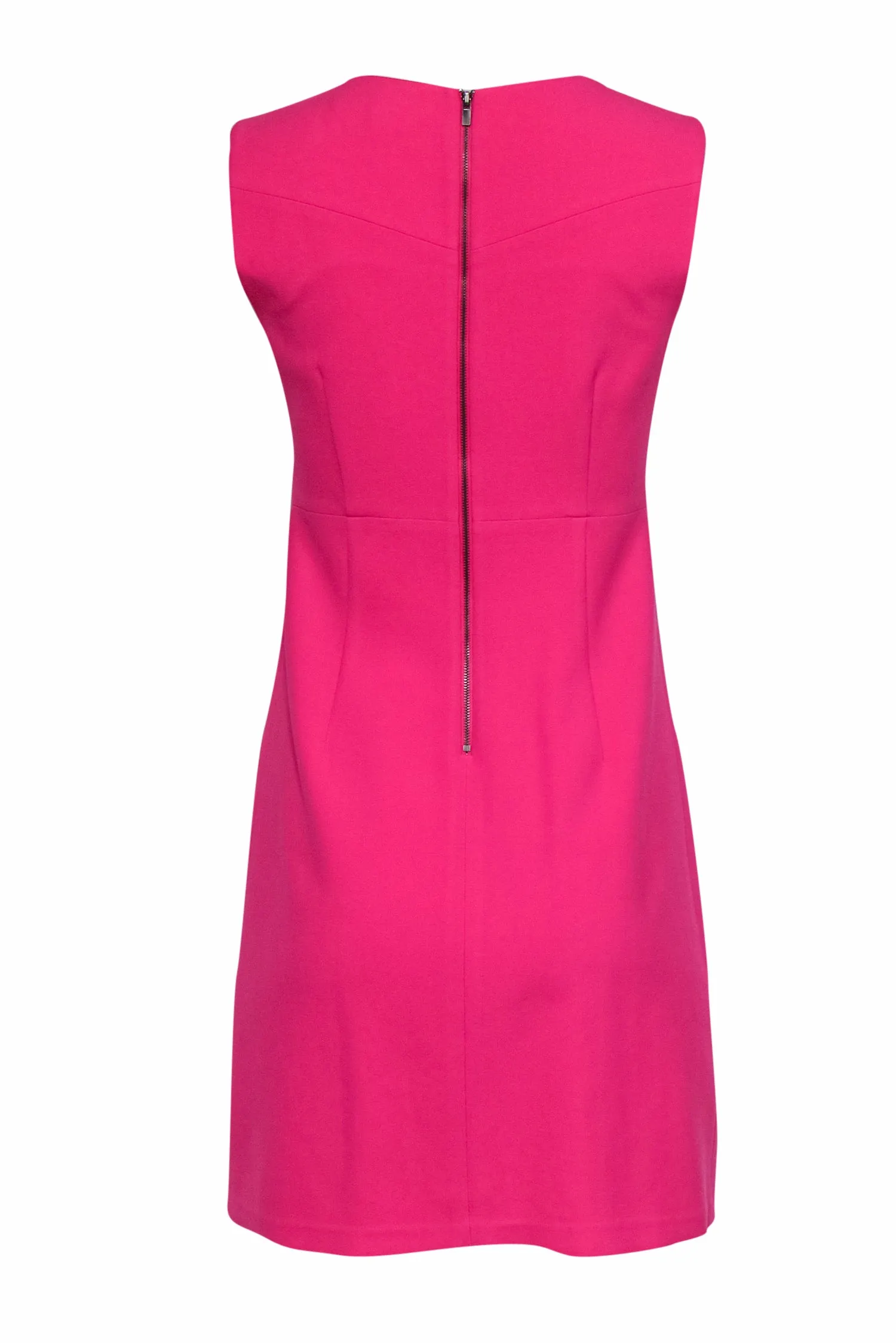 Diane von Furstenberg - Hot Pink Sheath Midi Dress Sz 2