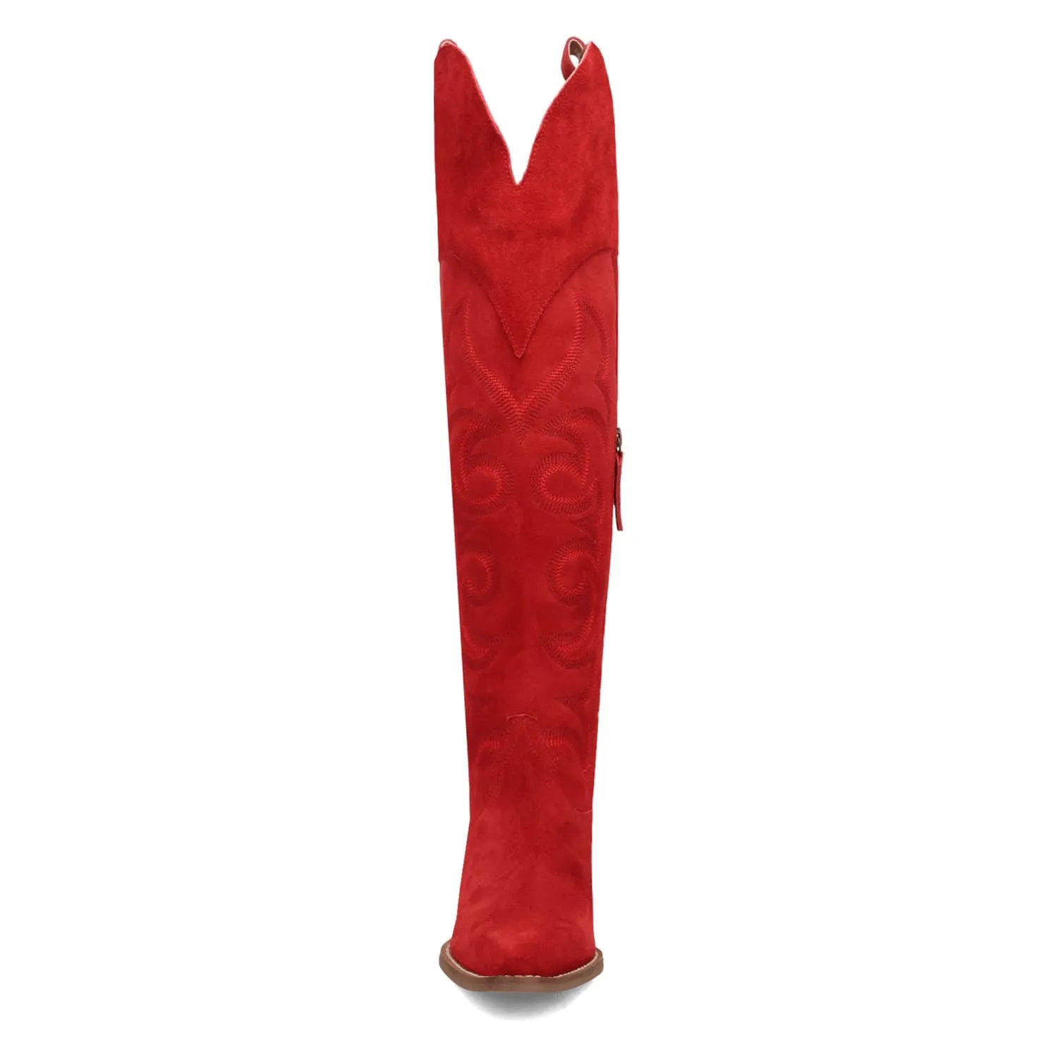 Dingo Womens Primadonna Red Suede Cowboy Boots