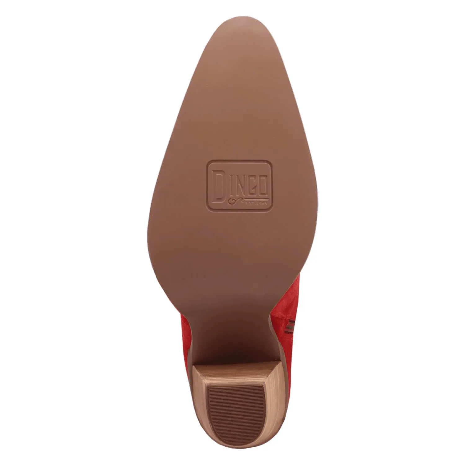 Dingo Womens Primadonna Red Suede Cowboy Boots