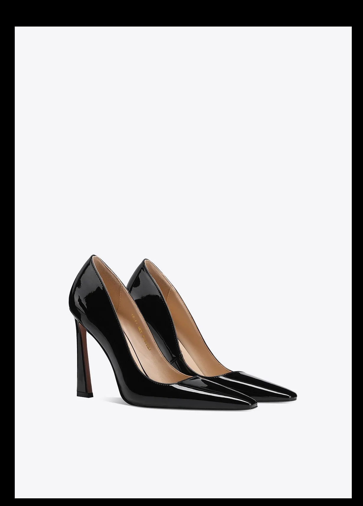 Fab Fei autumn patent leather sexy stiletto burgundy pumps square toe heel - Nina