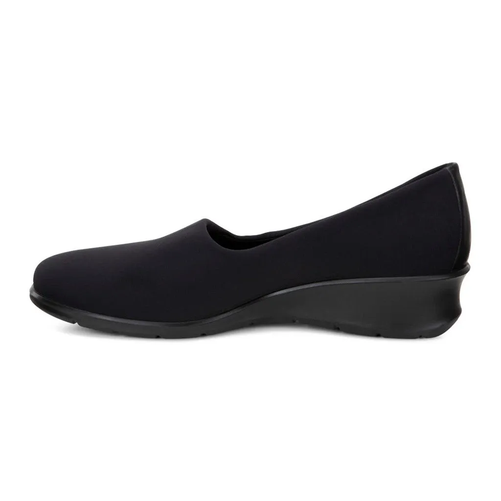 FELICIA BLACK/BLACK TEXTILE/FEATHER