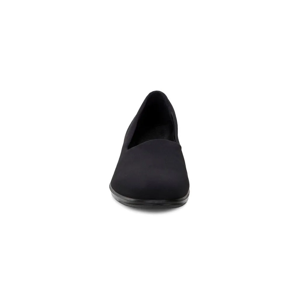 FELICIA BLACK/BLACK TEXTILE/FEATHER