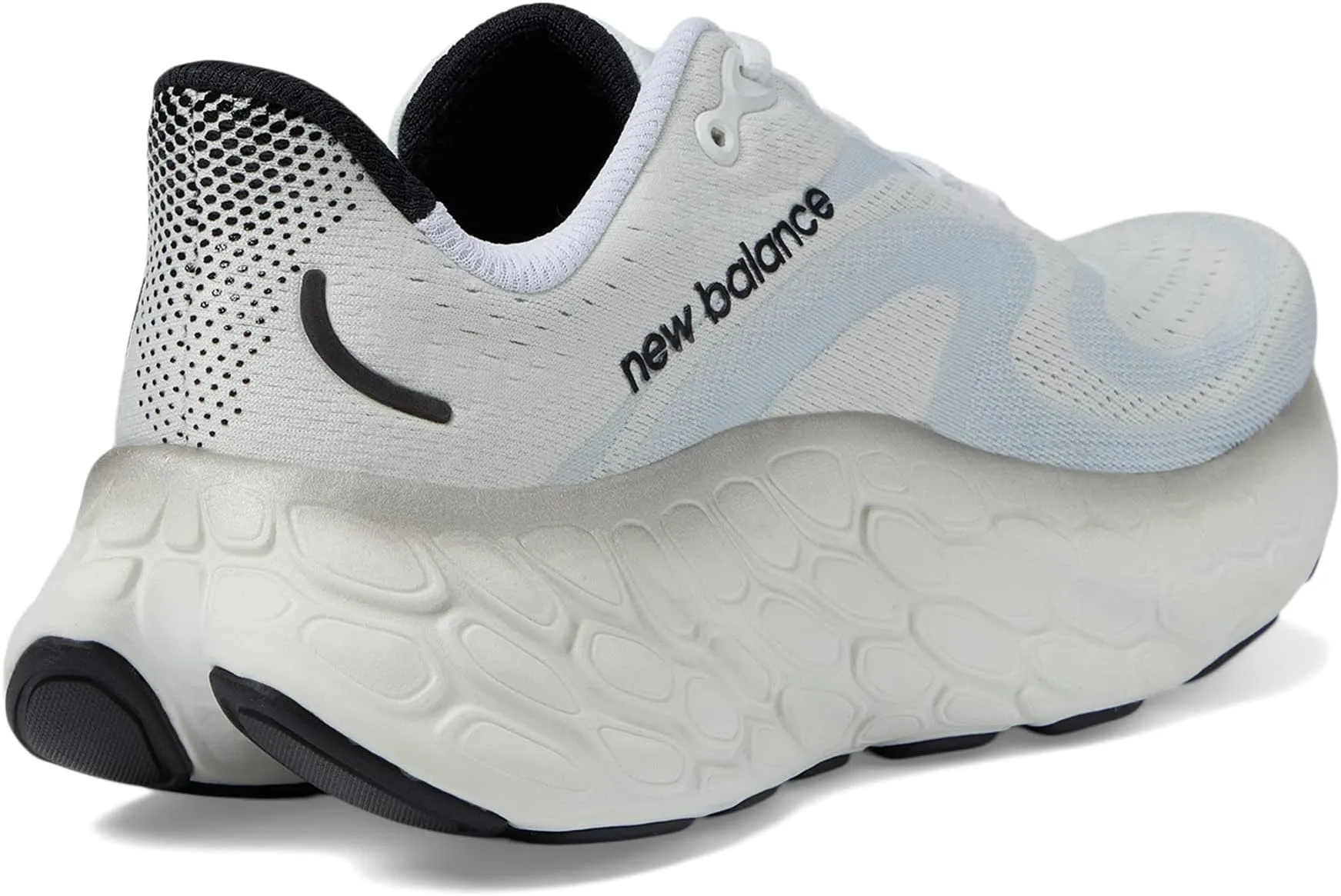 Fresh Foam X More v4 New Balance Sneakers, White/Black Metallic