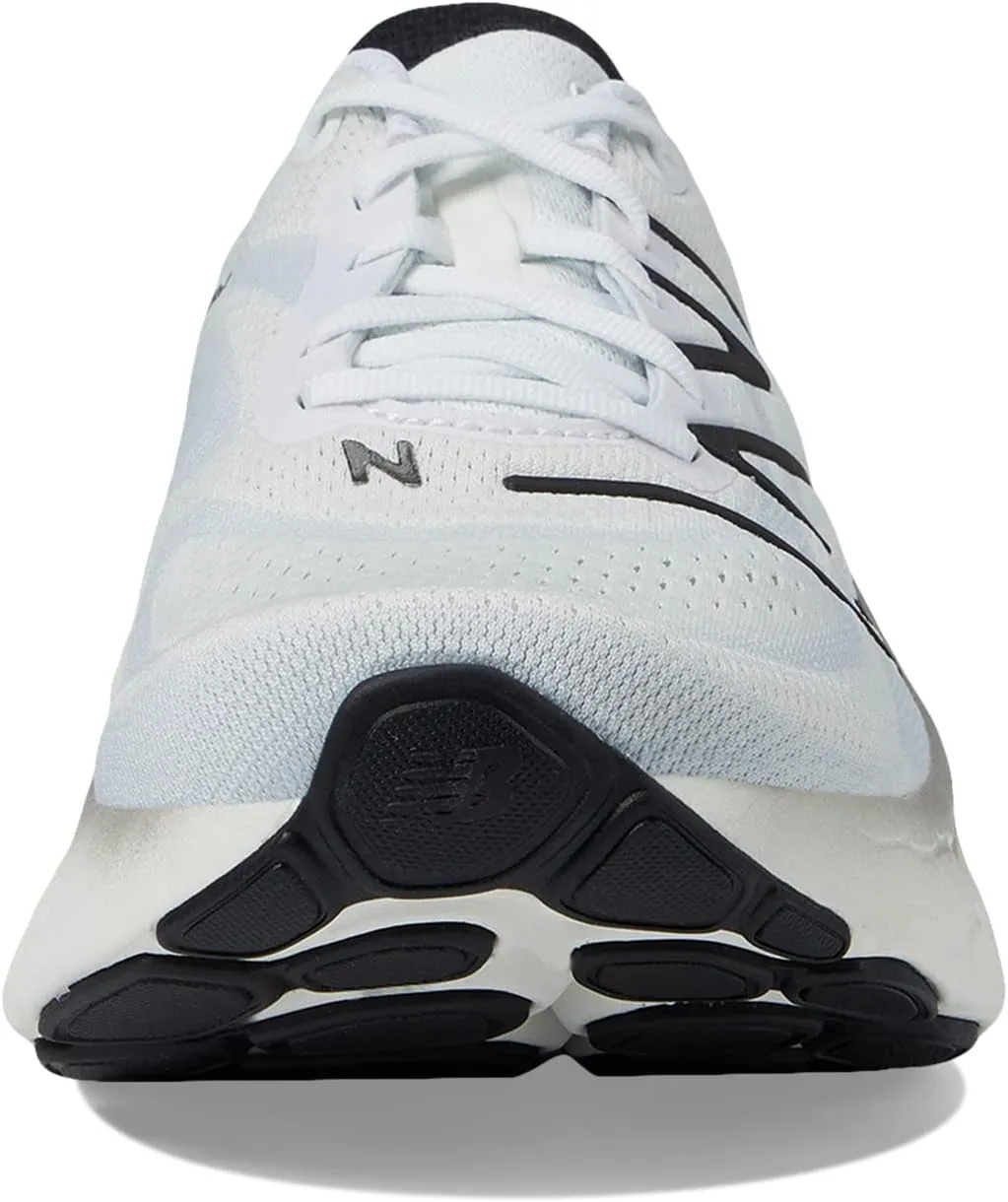 Fresh Foam X More v4 New Balance Sneakers, White/Black Metallic