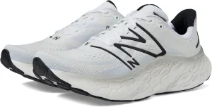 Fresh Foam X More v4 New Balance Sneakers, White/Black Metallic