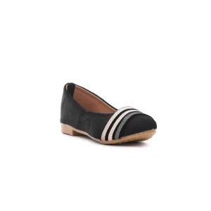 Girls Black Casual Pumps KD0699