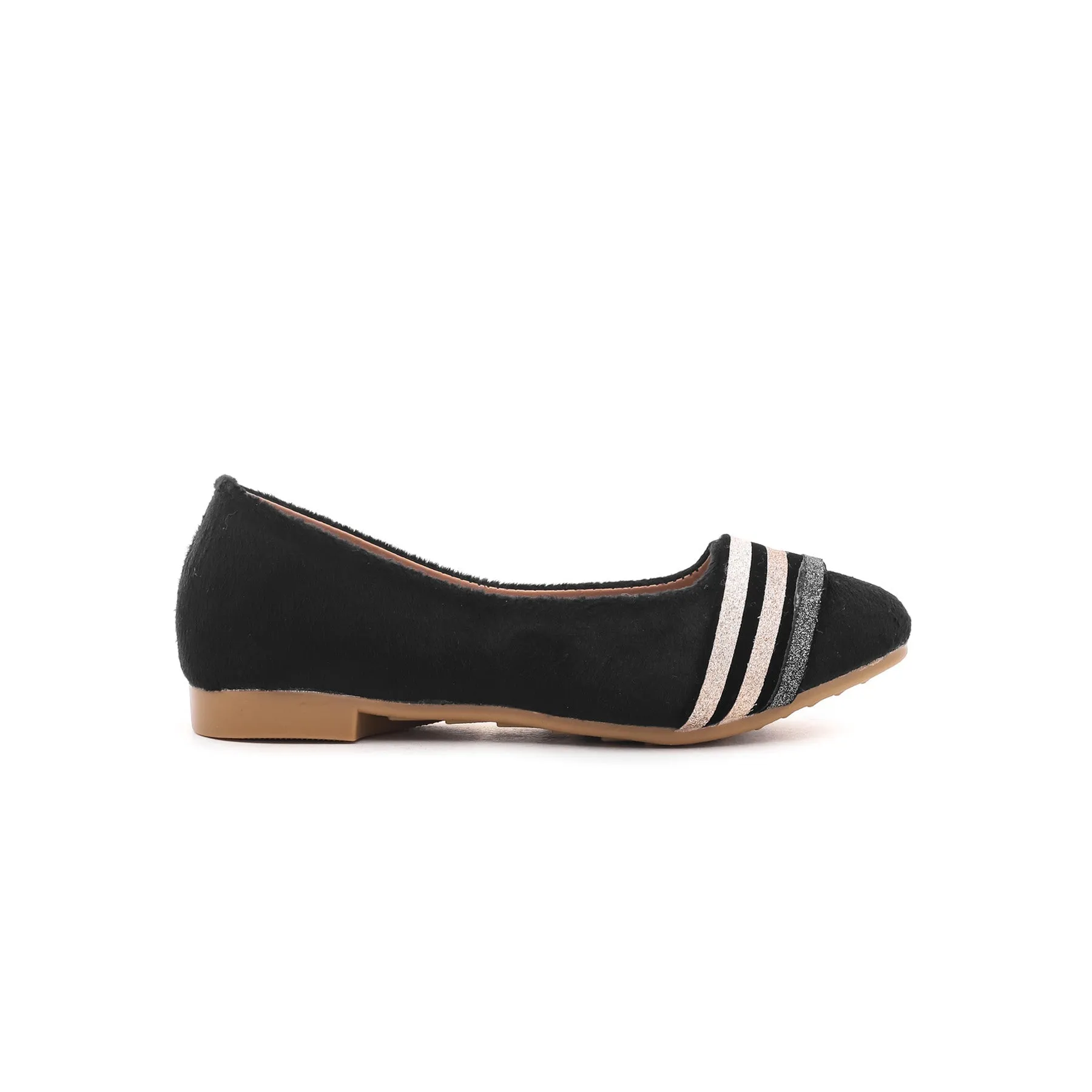 Girls Black Casual Pumps KD0699