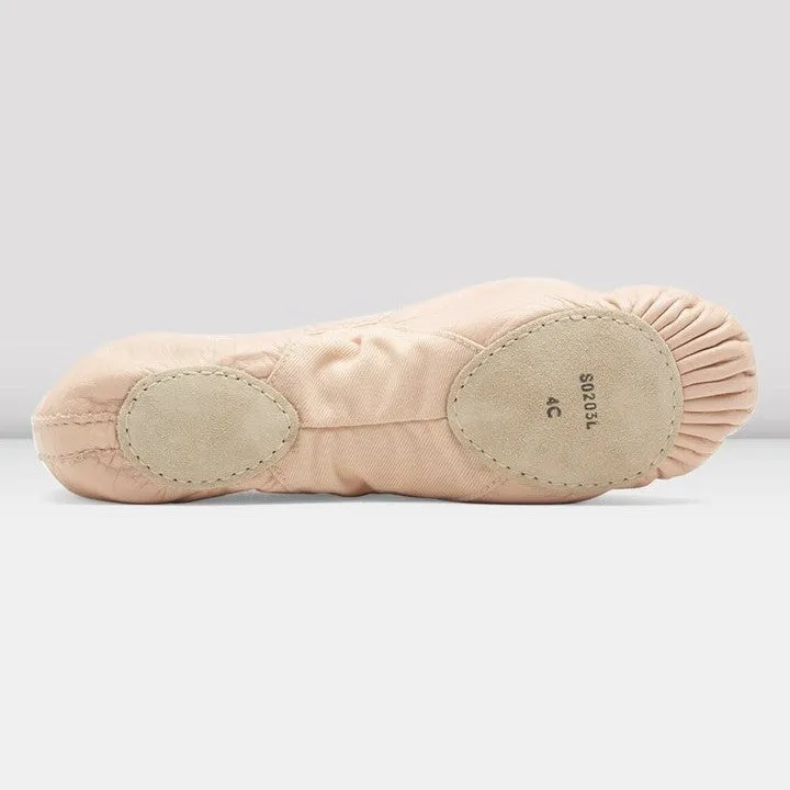 Girls' Leather Split Sole Ballet Shoes (S0203G) - Bloch Prolite II Hybrid
