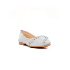 Girls Silver Formal Pumps KD0683