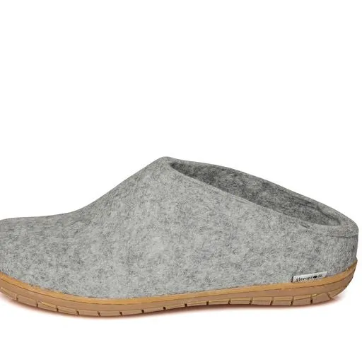 Glerups Slip On Rubber Sole Shoes - Grey