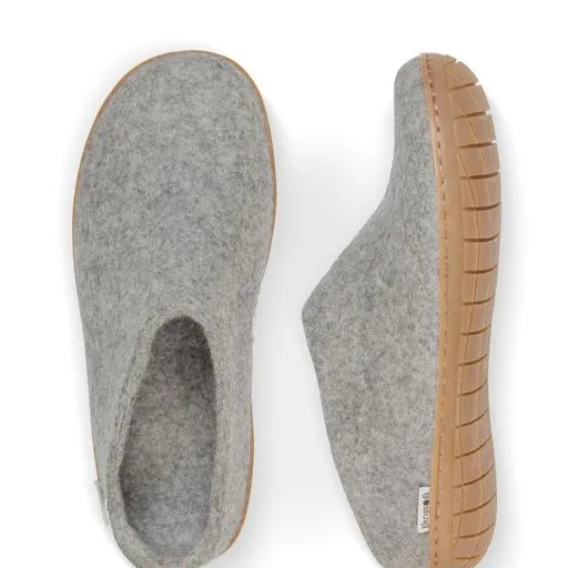 Glerups Slip On Rubber Sole Shoes - Grey