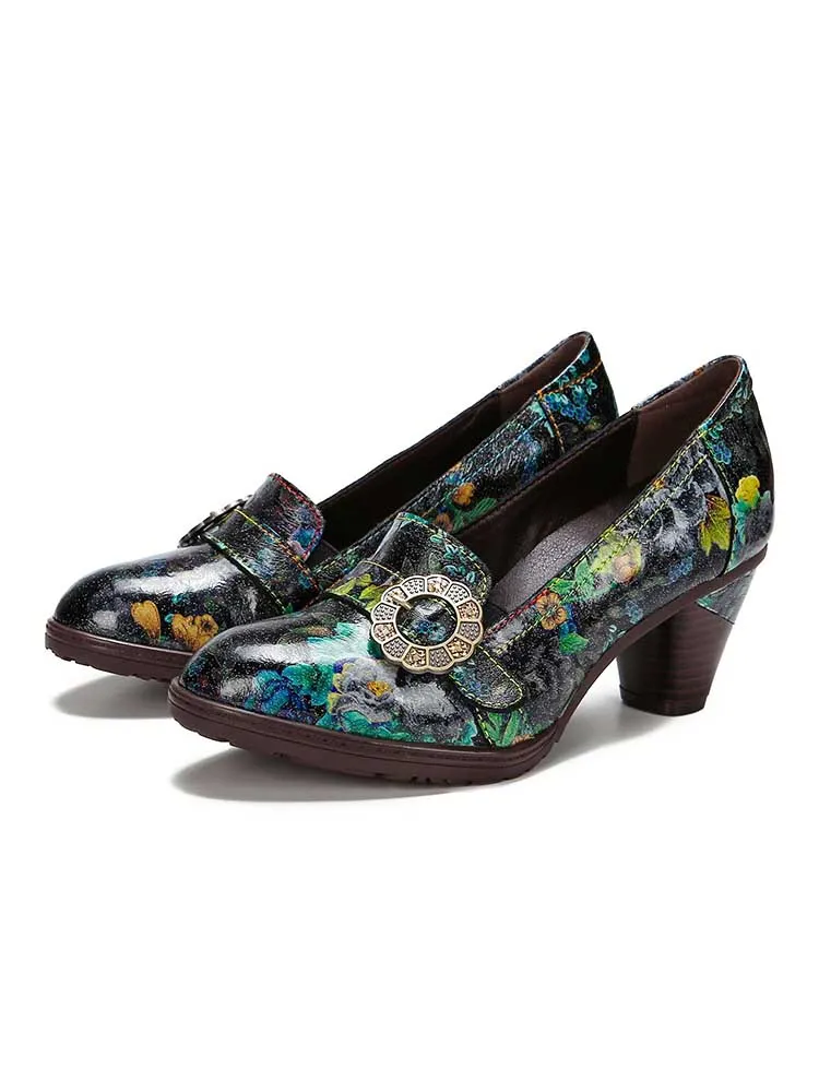 Hand Painted Colorful Elegant Shoes