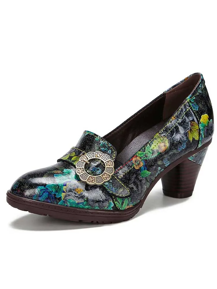 Hand Painted Colorful Elegant Shoes
