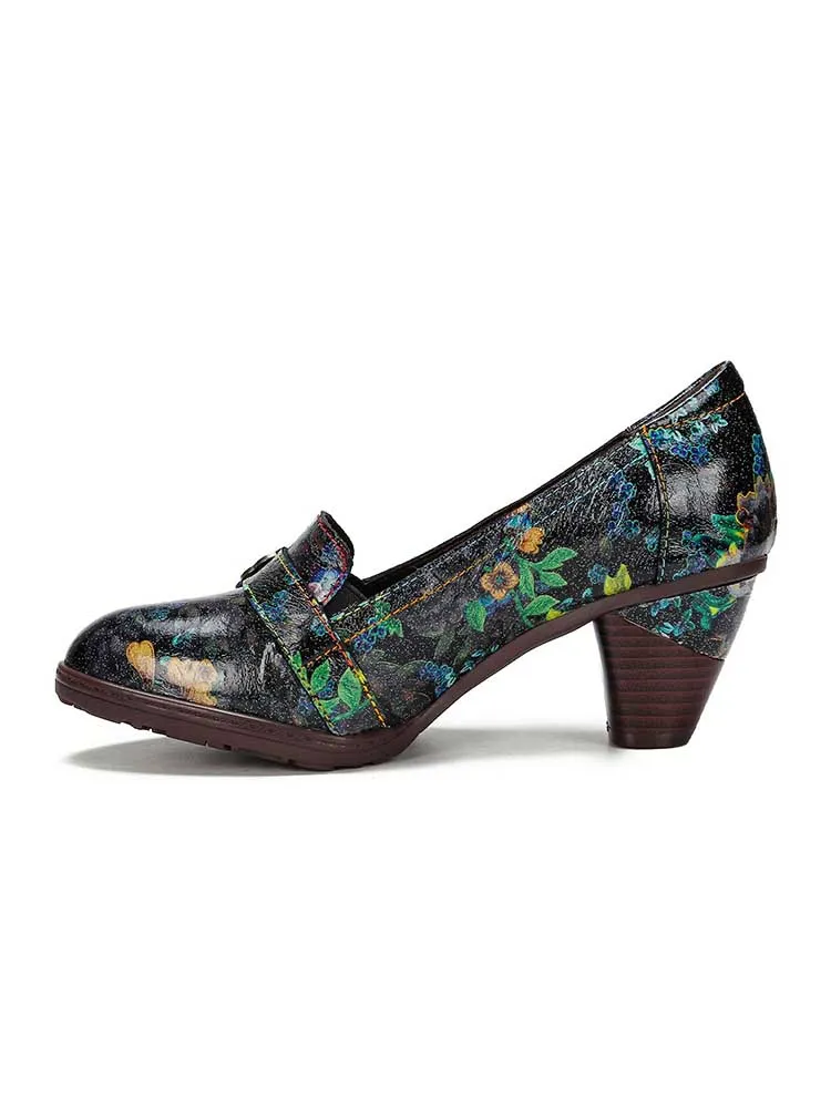 Hand Painted Colorful Elegant Shoes