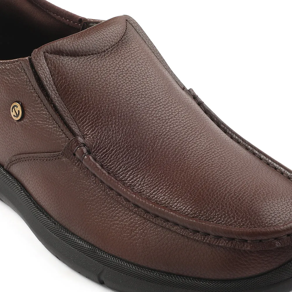 Healers Brown Formal Non Lacing Moccasin For Men S201-02 By Liberty