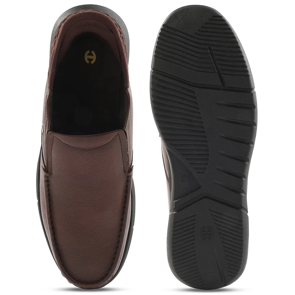 Healers Brown Formal Non Lacing Moccasin For Men S201-02 By Liberty