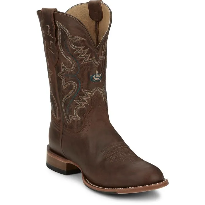 Justin Mens Wells Round Toe Western Boots Style GR8017