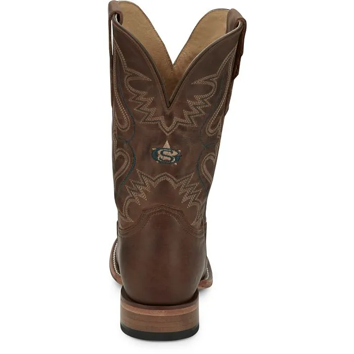 Justin Mens Wells Round Toe Western Boots Style GR8017