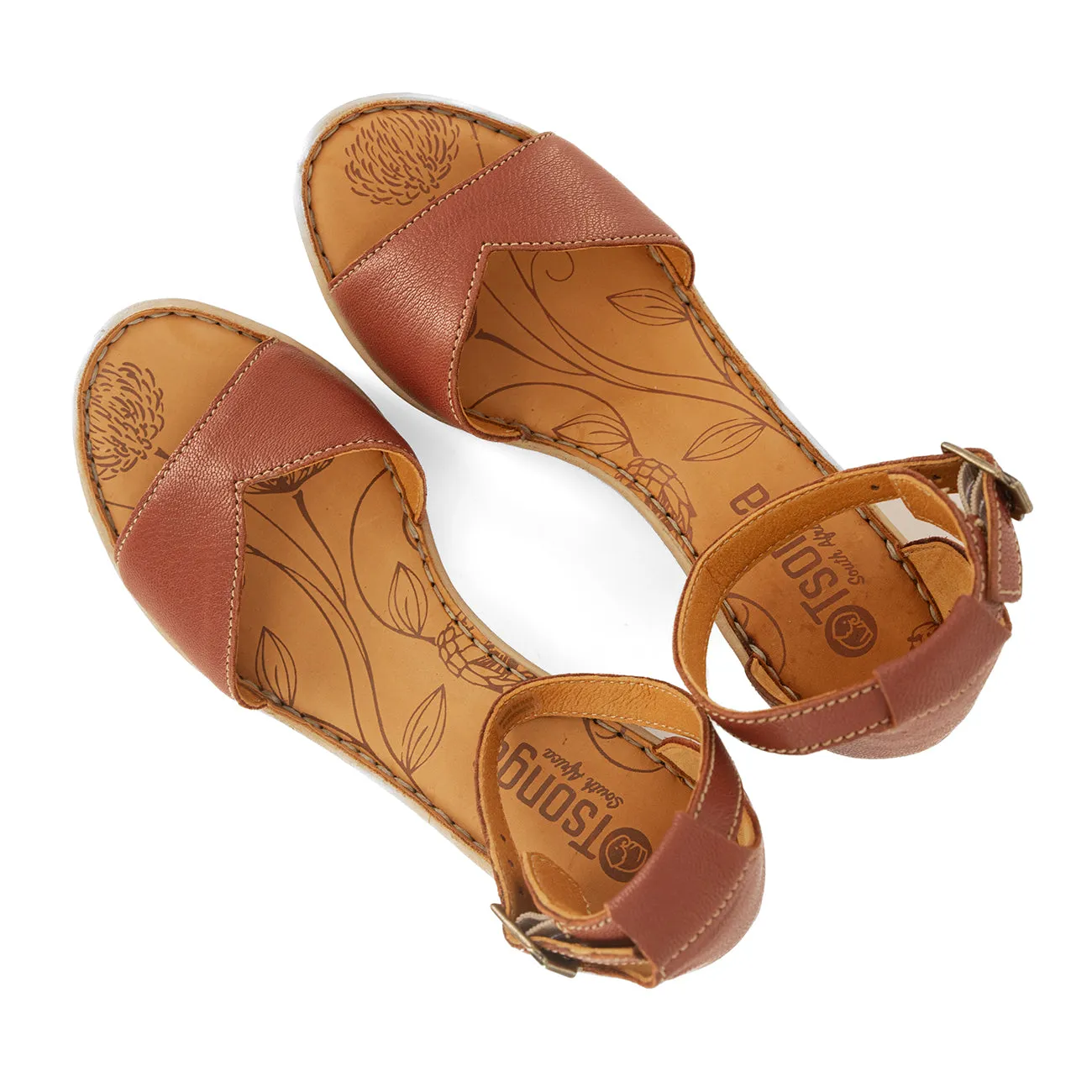 Kano : Ladies Leather High-Heel Sandal in Suede Cayak