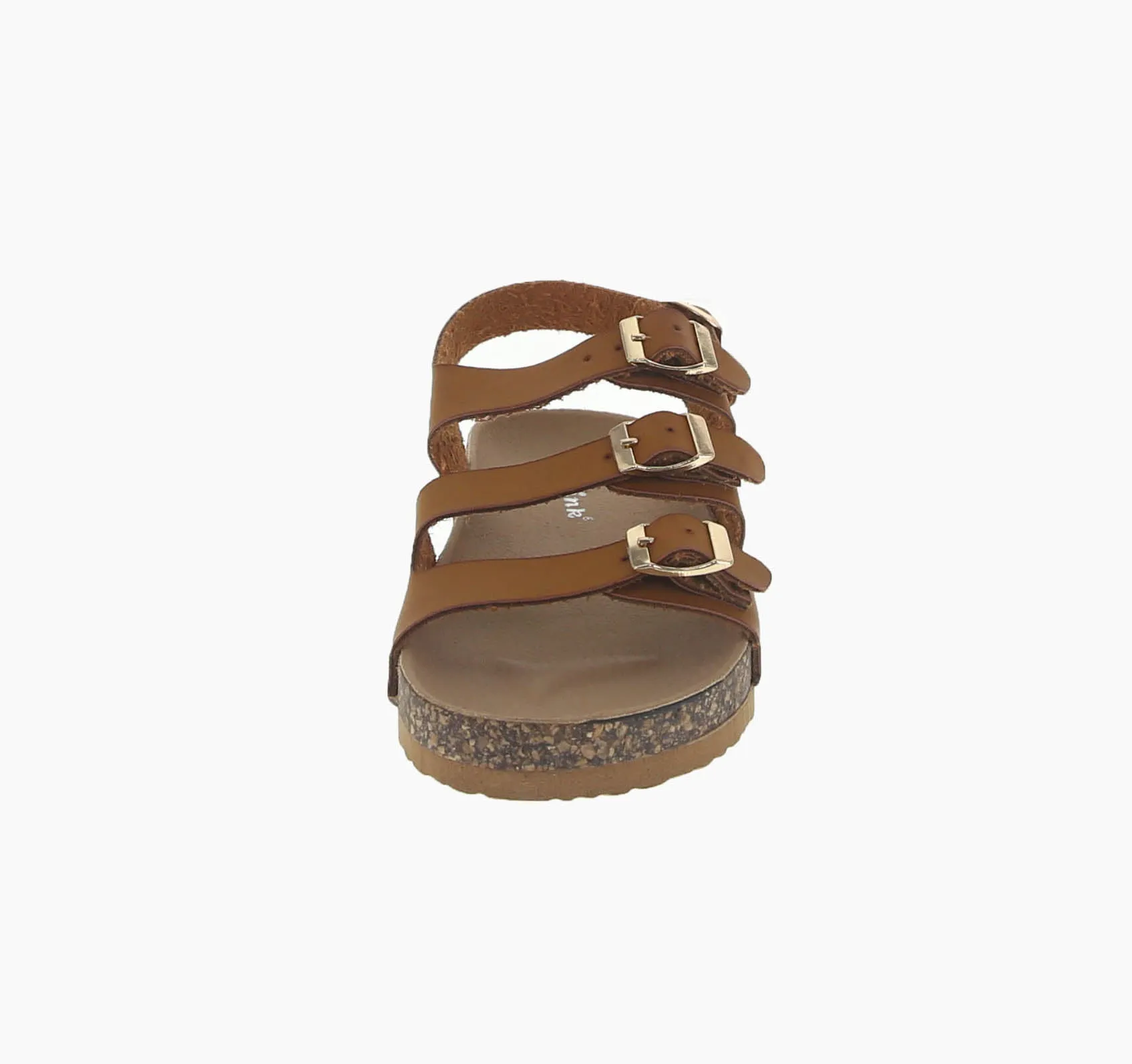 KID'S SHOES TAN PU LEATHER SANDALS BERK-18K