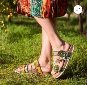 Laura Vita "Brcyano 16" Leather Sandal In Jaune