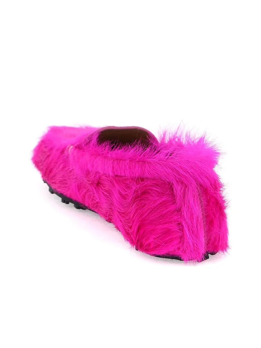 Longhaired Calf Leather Moccasins