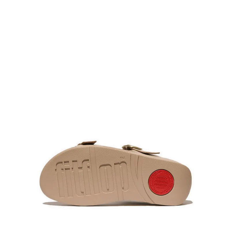 LULU ADJUSTABLE LEATHER SLIDES