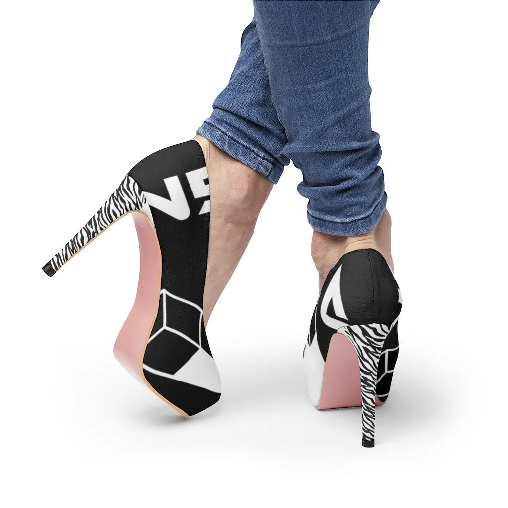 Magnet Zebra Women's Platform Heels