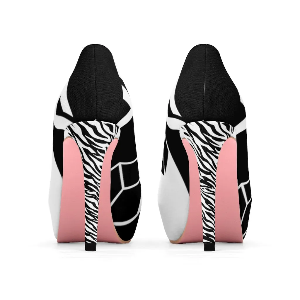 Magnet Zebra Women's Platform Heels