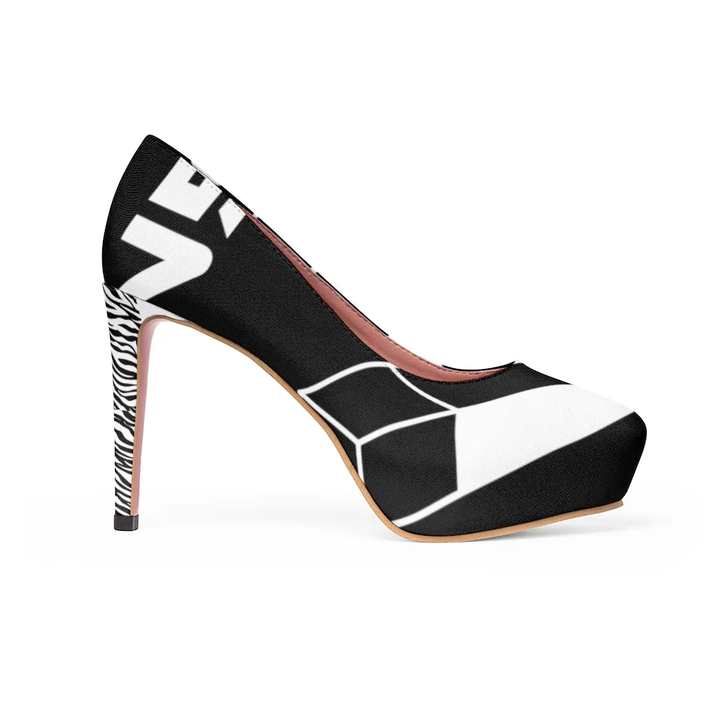 Magnet Zebra Women's Platform Heels