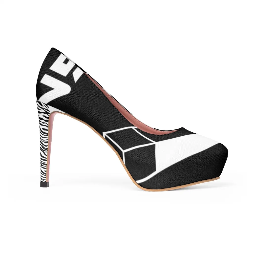 Magnet Zebra Women's Platform Heels