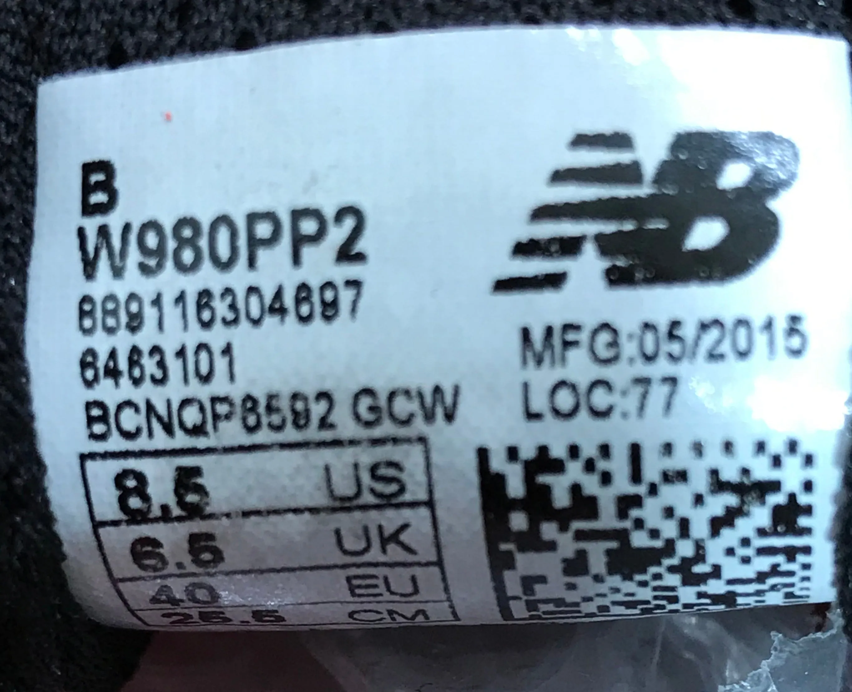 NEW BALANCE BORACAY 980 V2 Women's Size 8.5 Fresh Foam Shoes Sneakers W980PP2