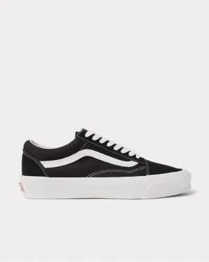 OG Old Skool LX Leather-Trimmed Canvas and Suede  Black low top sneakers