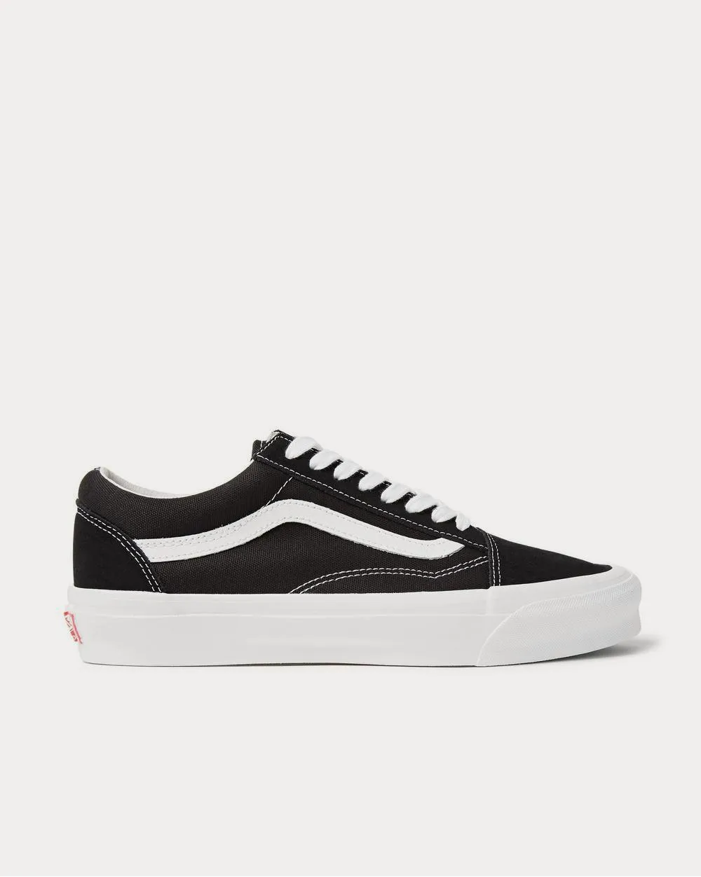 OG Old Skool LX Leather-Trimmed Canvas and Suede  Black low top sneakers