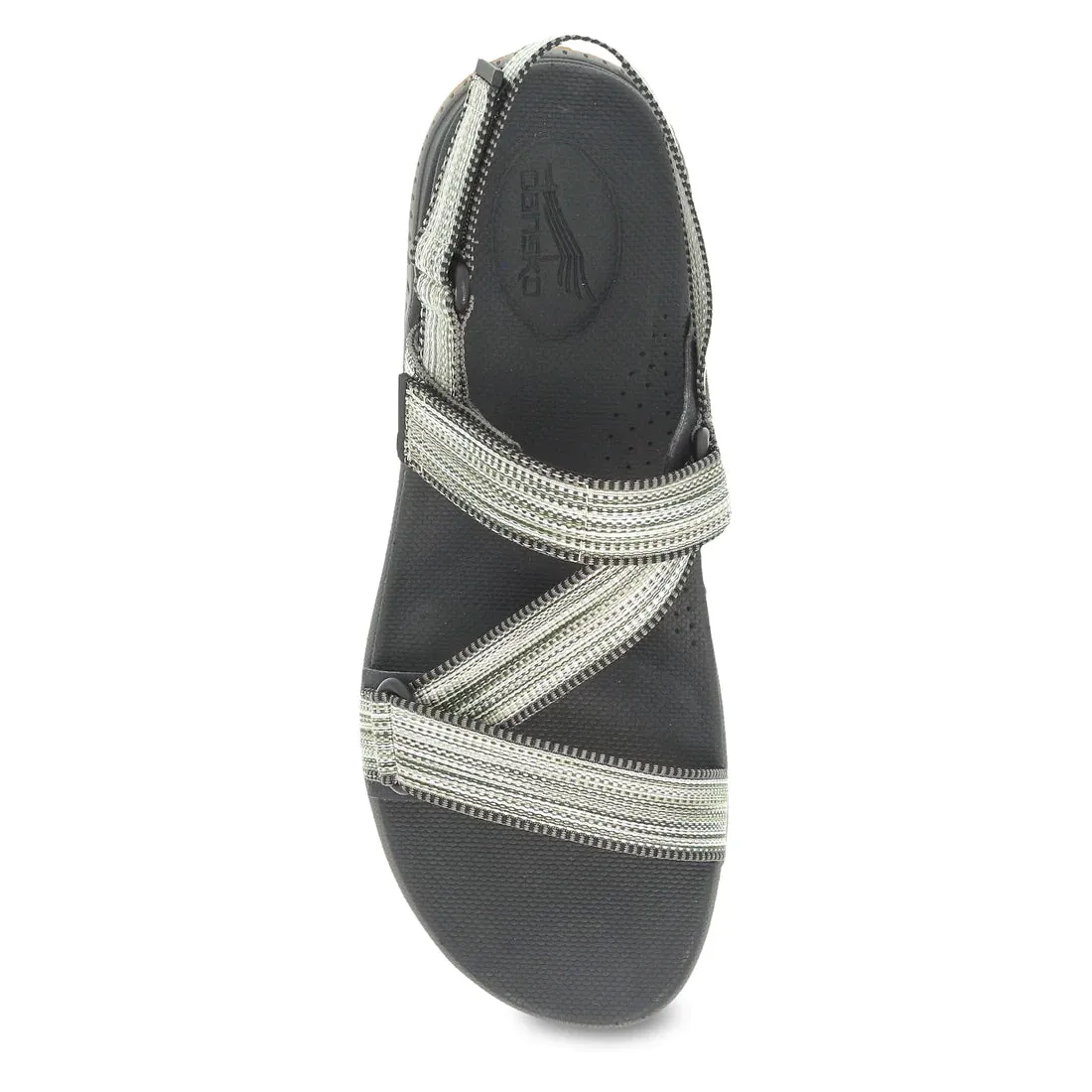 Rayna Adjustable Strappy Sandal in Black Multi Webbing