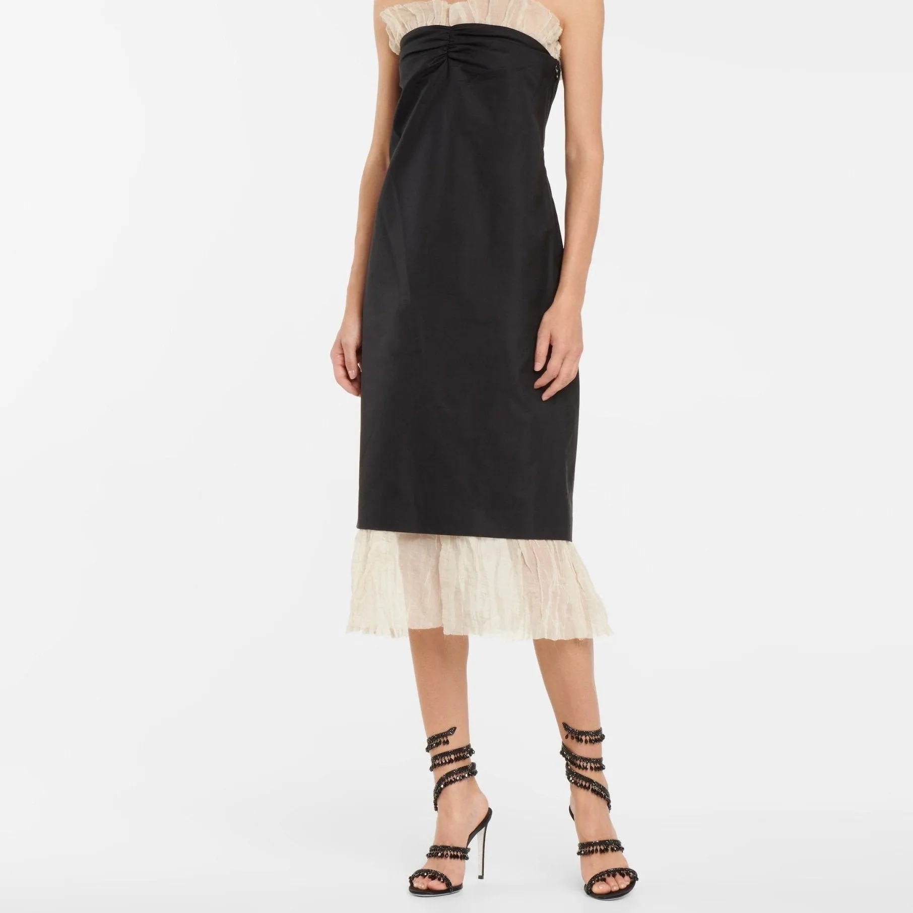 René Caovilla Elegant Evening Sandals Chandelier