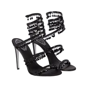 René Caovilla Elegant Evening Sandals Chandelier