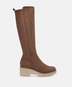 Risky Lug Sole Boots - Taupe