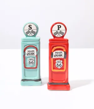 Road Trip Gas Pumps Salt & Pepper Set