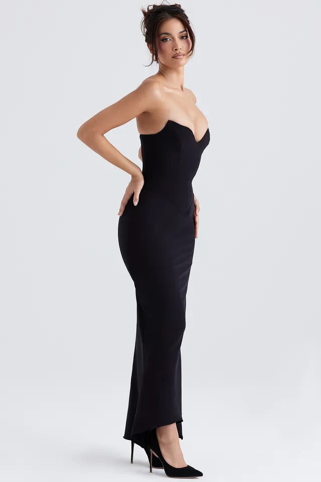Sabine Black Tube Charming Top Tunic Dress