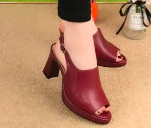 Women's Platform Sandals, Classic Summer Thick Heel   B89085  (38,39,40)