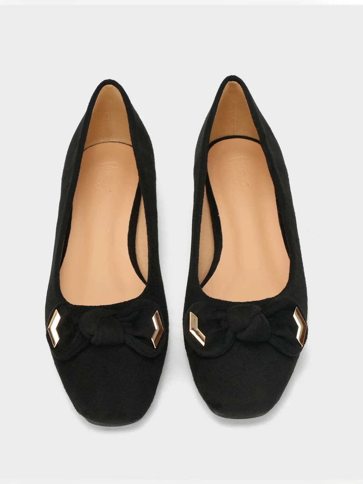 Womens "OKAPARA" Bow Accented Casual Pumps